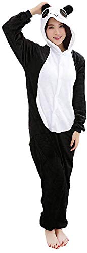 Animal Carnaval Disfraz Cosplay Pijamas Adultos Unisex Ropa De Noche (Panda, L)