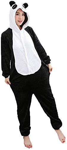 Animal Carnaval Disfraz Cosplay Pijamas Adultos Unisex Ropa De Noche (Panda, L)