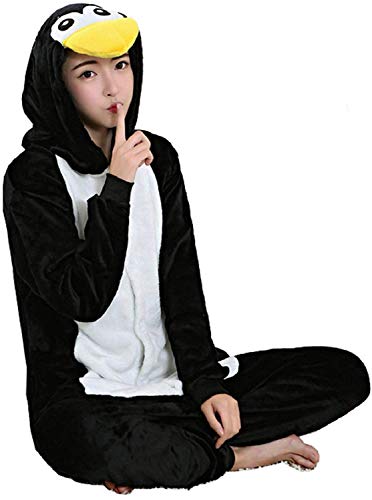 Animal Carnaval Disfraz Cosplay Pijamas Adultos Unisex Ropa De Noche (Pingüino, S)