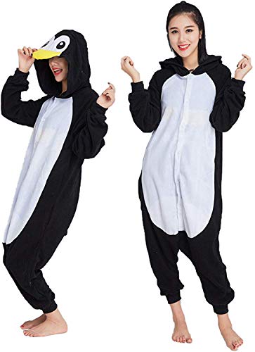 Animal Carnaval Disfraz Cosplay Pijamas Adultos Unisex Ropa De Noche (Pingüino, S)