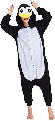 Animal Carnaval Disfraz Cosplay Pijamas Adultos Unisex Ropa De Noche (Pingüino, S)