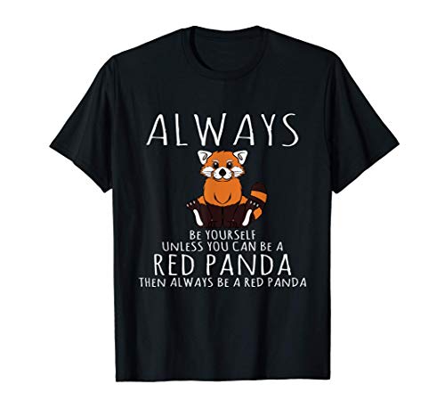 Animal Lover Be Yourself Disfraz de Panda Rojo Camiseta