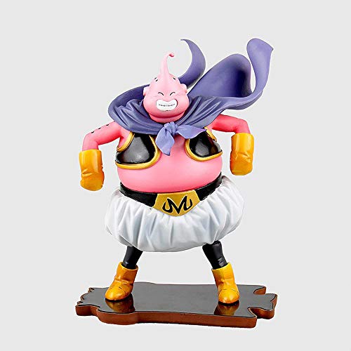 	 Anime Figuras De Acción del Personaje De Dragon Ball Budokai Majin Boo Variable Face Buu Gordo Animado Modelo Estatua Decoración 15CM A