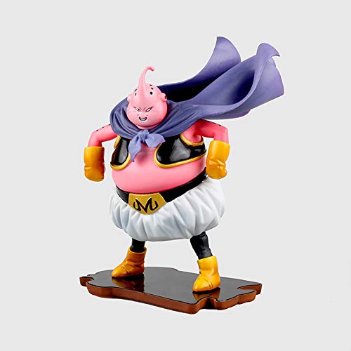 	 Anime Figuras De Acción del Personaje De Dragon Ball Budokai Majin Boo Variable Face Buu Gordo Animado Modelo Estatua Decoración 15CM A