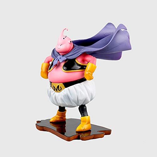 	 Anime Figuras De Acción del Personaje De Dragon Ball Budokai Majin Boo Variable Face Buu Gordo Animado Modelo Estatua Decoración 15CM A