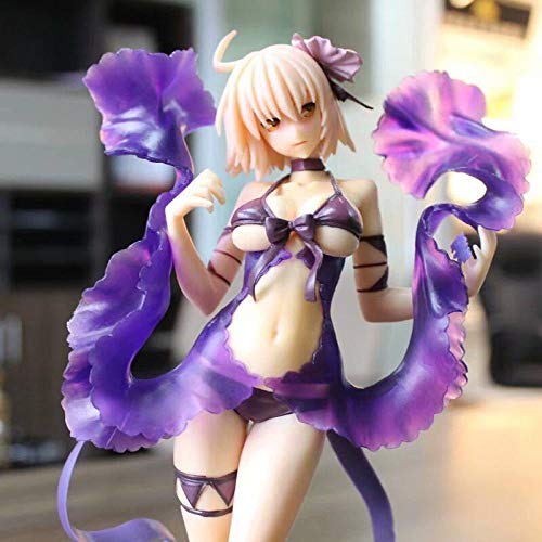 Anime Figure Figma Pvc Figura De Acción Colección Modelo Colección De Juguetes Figurines Modelo Toys Figura Modelo Desktop Decoración Adornos Regalos ,Bañador Morado 26Cm Bañador Saiba Jean Water We