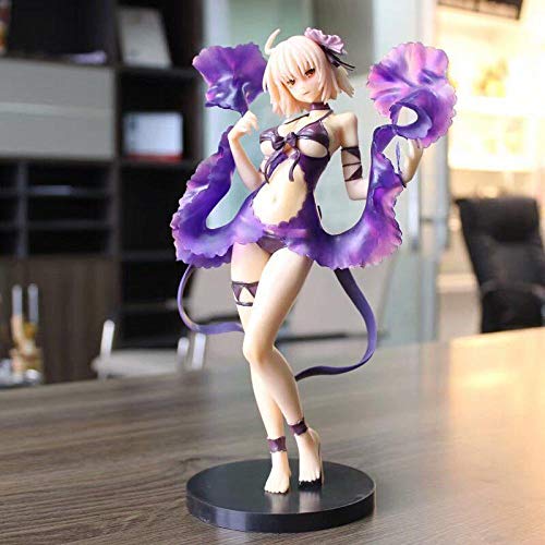 Anime Figure Figma Pvc Figura De Acción Colección Modelo Colección De Juguetes Figurines Modelo Toys Figura Modelo Desktop Decoración Adornos Regalos ,Bañador Morado 26Cm Bañador Saiba Jean Water We