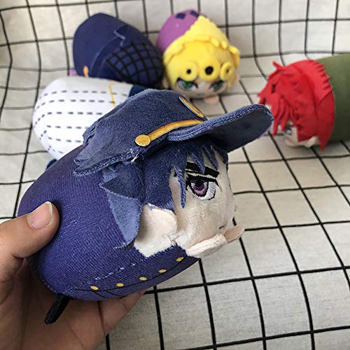 Anime JoJo's-Biz-Arre-Adventure Plush Toys, Anime Cute Figure Lying Dolls Peluche De Peluche De Juguete Almohadas Regalos para NiñOs NiñAs Adolescentes, 10 Cm