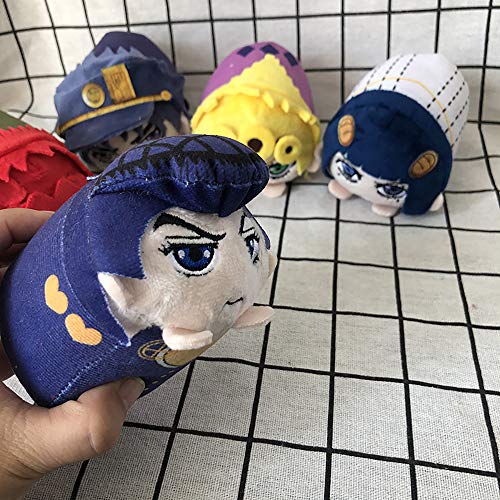 Anime JoJo's-Biz-Arre-Adventure Plush Toys, Anime Cute Figure Lying Dolls Peluche De Peluche De Juguete Almohadas Regalos para NiñOs NiñAs Adolescentes, 10 Cm