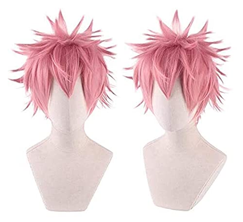 AnimeFiG My Hero Academia Ashido Mina Pinky Cosplay Peluca Boku No Hero Academia Pink Hair Disfraz Halloween Party Age of Heroes Pelucas