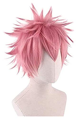 AnimeFiG My Hero Academia Ashido Mina Pinky Cosplay Peluca Boku No Hero Academia Pink Hair Disfraz Halloween Party Age of Heroes Pelucas