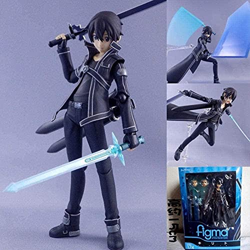 Anmine Figure Sword Art Online S a O K Kirito Kazuto Figma 174 PVC Anime Modelo Coleccionables Regalos Anime Juguetes Modelo Kits