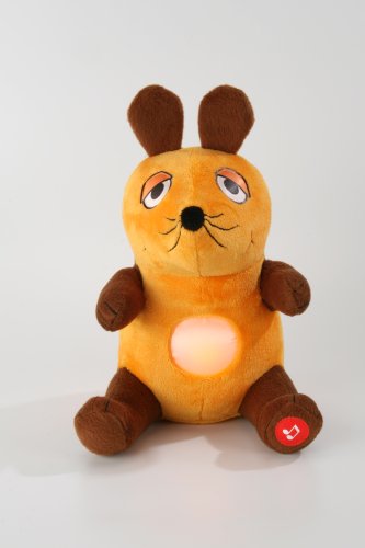 Ansmann 1800-0013 - Ratón de peluche con luz nocturna y nana para dormir [Importado de Alemania]