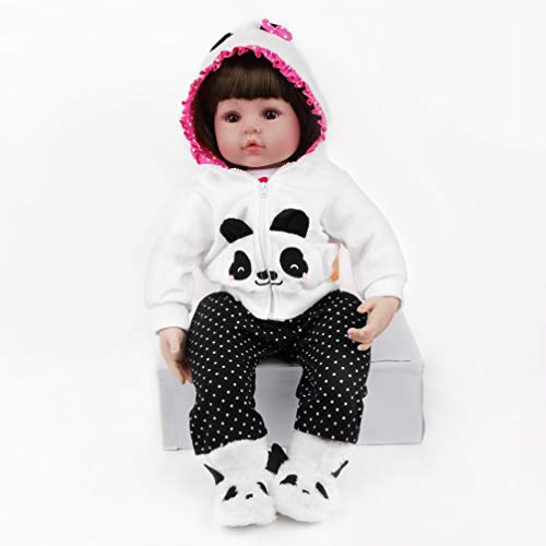 Antboat Muñeca Reborn Baby Doll Niña Realista 24 Pulgada 60cm Hermosa Muñeca Silicona Hecho a Mano Bebe Reborn Toddler Recien Nacido