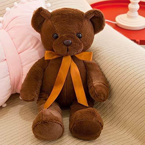 Anyinghh 35/45/60 cm Medio Lindo Oso de Peluche Abrazo Oso muñeca Oso Almohada Ragdoll Peluche para niñas Regalo de cumpleaños 45 cm Color café