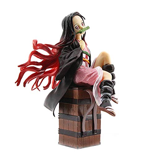 Aoaoy Estatuas de Figuras de Demon Slayer, Estatuas de Figuras de Dibujos Animados, Modelo de Figura de Acción de PVC, Adornos de Muñecas Modelo Nezuko para Niños, Adultos, Fanáticos