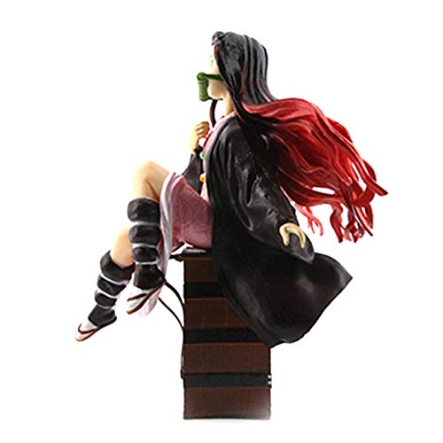 Aoaoy Estatuas de Figuras de Demon Slayer, Estatuas de Figuras de Dibujos Animados, Modelo de Figura de Acción de PVC, Adornos de Muñecas Modelo Nezuko para Niños, Adultos, Fanáticos