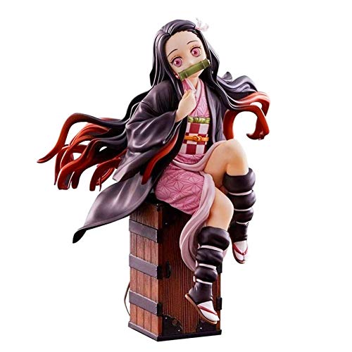 Aoaoy Estatuas de Figuras de Demon Slayer, Estatuas de Figuras de Dibujos Animados, Modelo de Figura de Acción de PVC, Adornos de Muñecas Modelo Nezuko para Niños, Adultos, Fanáticos