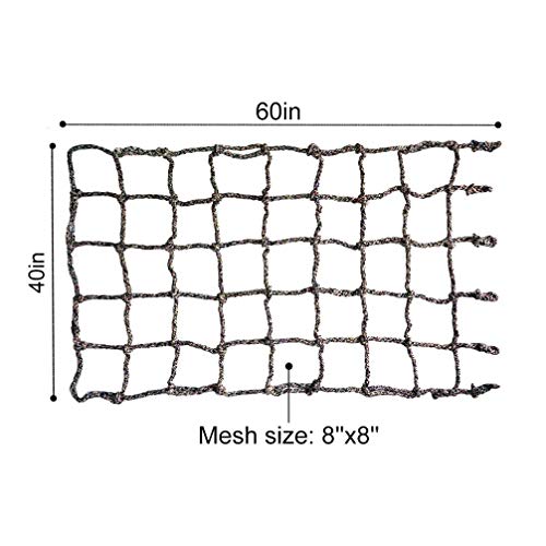 Aoneky Red de Escalada para Niños Plantas - 100×150cm Red para Trepar, Cuerda Trenzada de Poliéster, Juguete Infantil para Escalar, Juego Exterior para Niños, Equipo para Jardín Parque Infantil