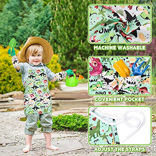 Aoskie Kit Jardineria Niños, 21 Piezas Jardin Herramientas Niño con Pala, Rastrillo, Regadera, Juegos Exterior por Niños 3 4 5 6 7