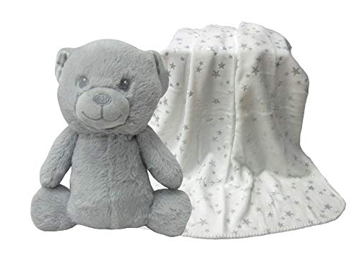 APEX GIFTS - Set Peluche y Manta - Oso Gris