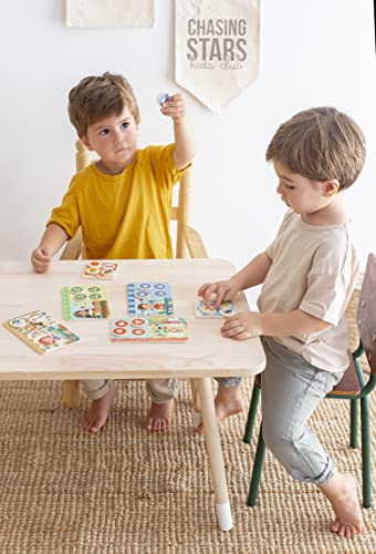 APLI Kids 18903-Memo Loto de Madera-Juego clásico Educativo Que estimula la Memoria-para 2 Jugadores (18903)