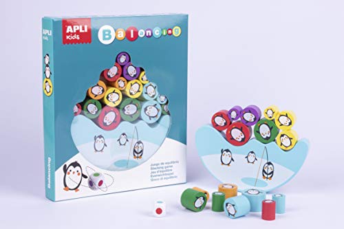 APLI Kids - Pingüinos Juego de Equilibrio, Multicolor, 17203