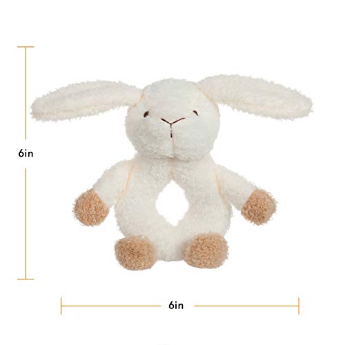 Apricot Lamb Bebé sonajas Juguetes Peluche Confort para Bebés Recién Nacidos Conejito