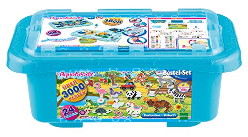 Aquabeads 31591 Safari-Caja para Manualidades (versión Alemana), Color carbón (EPOCH Traumwiesen