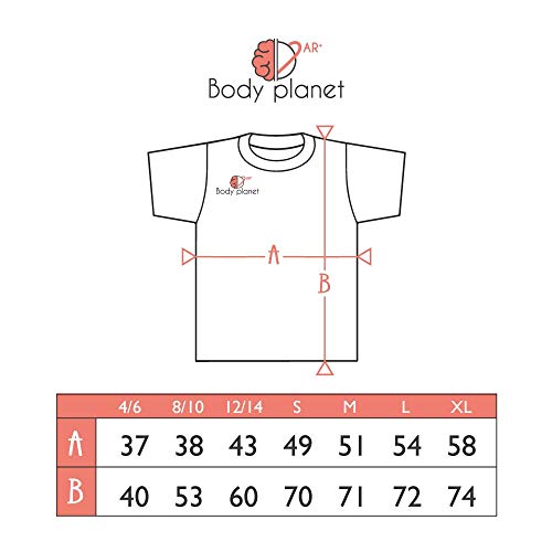 AR+ Body Planet Camiseta Realidad Aumentada educativa (S)