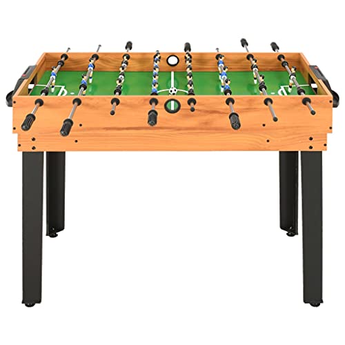 Arce y Negro MDF Mesa multijuegos 15 en 1 Color Arce 121x61x82 cmDeportes Juegos de Interior