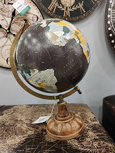 Art Deco Home - Globo Terraqueo Escritorio 20 cm - 13572SG