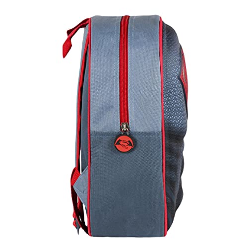 Artesanía Cerdá - Mochila Infantil 3D Superman Logo, Azul Marino/ Rojo, 31 cm