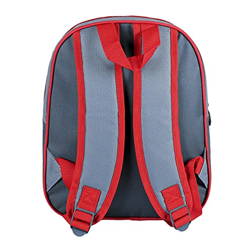 Artesanía Cerdá - Mochila Infantil 3D Superman Logo, Azul Marino/ Rojo, 31 cm