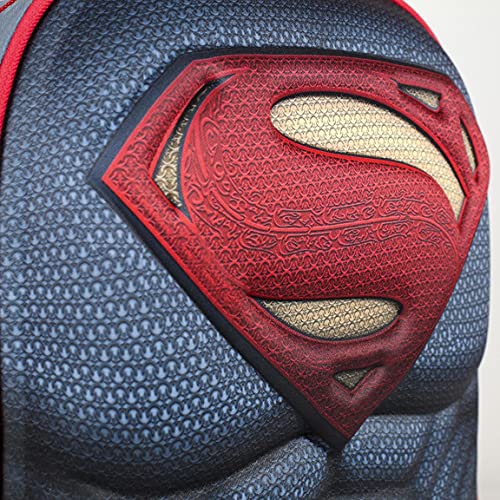 Artesanía Cerdá - Mochila Infantil 3D Superman Logo, Azul Marino/ Rojo, 31 cm