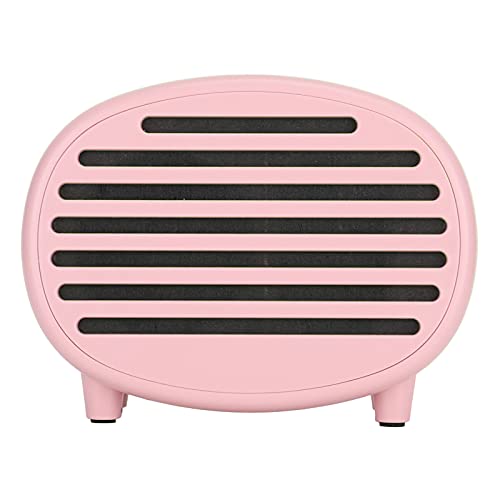 ASHATA Altavoz Bluetooth Retro, Altavoz de música portátil inalámbrico Bluetooth, subwoofer Macaron, Radio FM con conexión Bluetooth 4.2, Tarjeta TF y Reproductor MP3(Rosa)