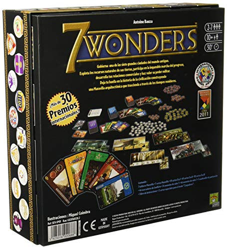 Asmodee - 7 Wonders, juego de mesa (Repos SEV01ML)