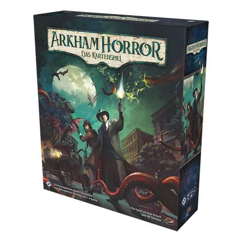 Asmodee Arkham Horror: LCG - Juego de Cartas (edición 2021), Juego básico, construcción de Barra, alemán