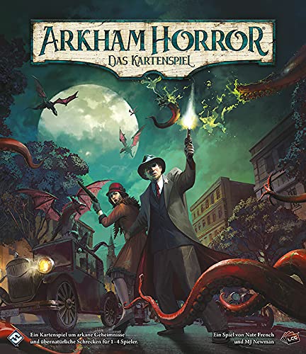 Asmodee Arkham Horror: LCG - Juego de Cartas (edición 2021), Juego básico, construcción de Barra, alemán