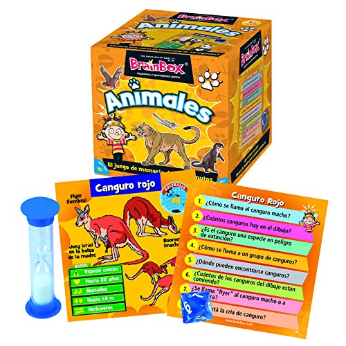 Asmodee BrainBox Animales - Juego de Mesa en Español, TGG13403