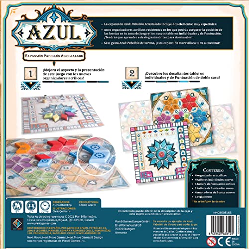 asmodee Editions iberica s.l.u. Azul Pabellón Acristalado - Expansión en Español (NMG60051)