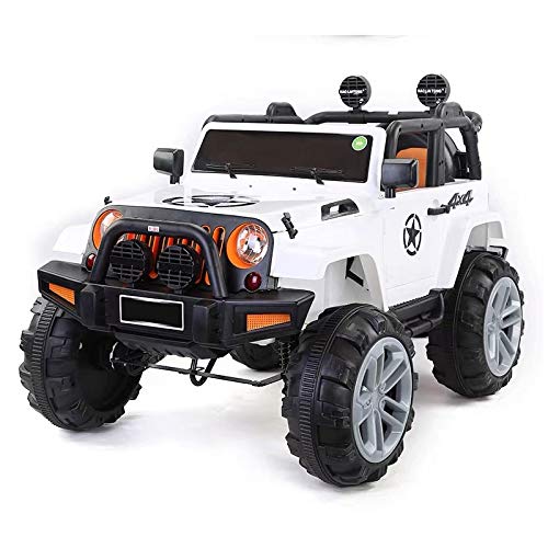 ATAA Bigfoot 4X4 - Blanco - Coche eléctrico para niños a batería con 4 potentes Motores