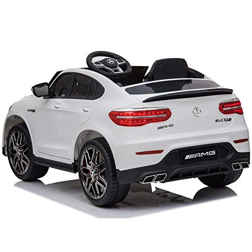 ATAA Mercedes GLC Coupé - con Licencia Mercedes -Blanco - Coche eléctrico para niños de batería 12v con Mando Control Remoto