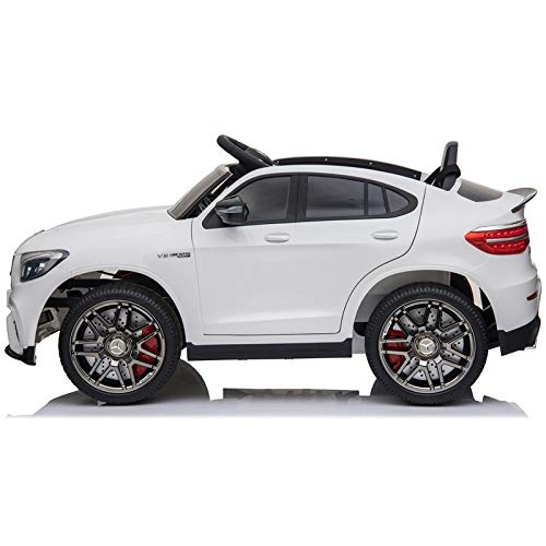 ATAA Mercedes GLC Coupé - con Licencia Mercedes -Blanco - Coche eléctrico para niños de batería 12v con Mando Control Remoto