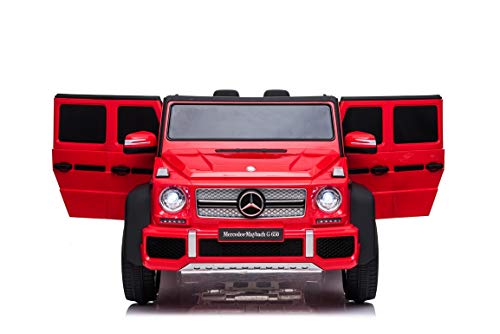 ATAA Mer*cedes Maybach G650 - Rojo - Coche eléctrico para niños Maybach G650 Landaulet batería 12v y Mando Remoto para Padres