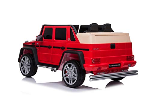 ATAA Mer*cedes Maybach G650 - Rojo - Coche eléctrico para niños Maybach G650 Landaulet batería 12v y Mando Remoto para Padres