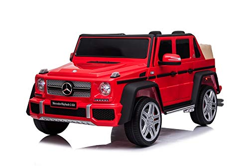 ATAA Mer*cedes Maybach G650 - Rojo - Coche eléctrico para niños Maybach G650 Landaulet batería 12v y Mando Remoto para Padres