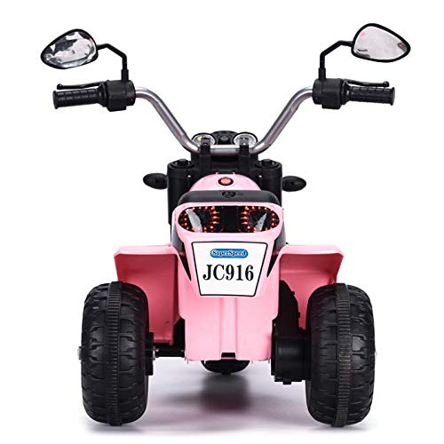 ATAA Mini Chopper 6v - Rosa - Moto clásica Chopper para niños con batería 6v