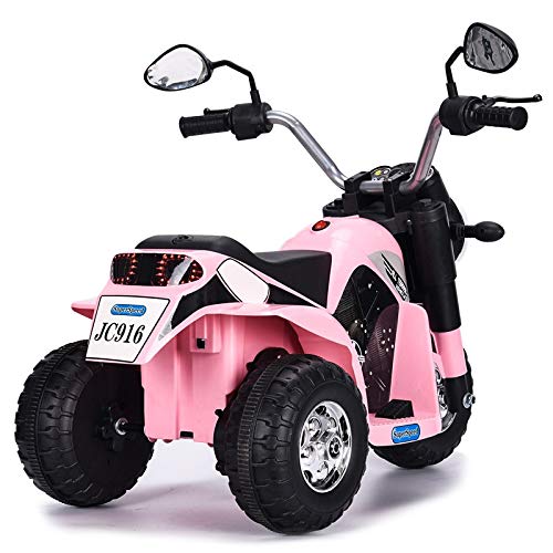 ATAA Mini Chopper 6v - Rosa - Moto clásica Chopper para niños con batería 6v