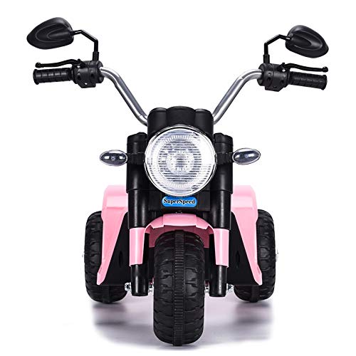 ATAA Mini Chopper 6v - Rosa - Moto clásica Chopper para niños con batería 6v